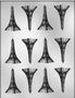 Eiffel Tower Small Chocolate Mold