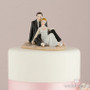 Romantic Couple On Beach Wedding Cake Topper