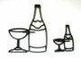 Bottle and Glass Set Patchwork Cutters ( 2 pc )*