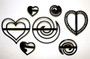 Shapes Swirls and Hearts Patchwork Cutter Set ( 7 pc )*