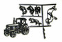 Vehicle Tractor, Sheep, and Dog Patchwork Cutter Set ( 7 pc )