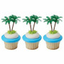 Palm Tree Cake or Cupcake Topper ( 6 pc )