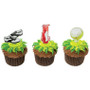 Golf Cake or Cupcake Topper ( 6 pc )