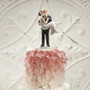 Swept Up Wedding Cake Topper