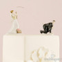''Gone Fishing'' Bride Wedding Cake Topper