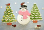 Snowman and Trees Patchwork Cutter Set ( 13 pc )