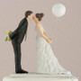 Leaning in for a Kiss Wedding Cake Topper