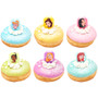 Princess Gems Asst Cake or Cupcake Topper ( 6 pc )