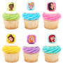 Princess Gems Asst Cake or Cupcake Topper ( 6 pc )