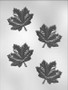 Maple leaf chocolate mold (4 cavities)