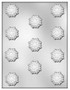 Snowflake 1 3/8" Chocolate Mold