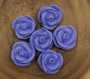 Royal Icing Roses Lavender Medium ( 6 pcs )