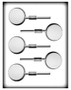 Round 1 1/2" Hard Candy Mold Lolly*