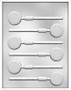 Round 1" Hard Candy Mold Lolly*