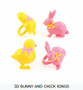 Bunny & Chick Cake and Cupcake Toppers ( 6 pc )