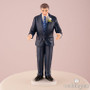 Contemporary Vintage Groom Wedding Cake Topper