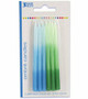 Blue / Green Ombre Candles ( 12 pc )