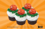 Basketball 3D Cake or Cupcake Topper ( 6 pc )