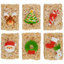 Christmas Holly Jolly Assorted - Pressed Sugars ( 8 pc )