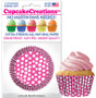 Raspberry Polka Dots Cupcake Liners ( 32 pc )