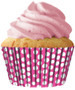 Raspberry Polka Dots Cupcake Liners ( 32 pc )