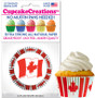 Canadian Flag Cupcake Liners ( 32 pc )