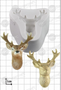 Stag's Head Silicone Mold