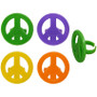Peace Sign Cupcake Topper ( 6 pc )*