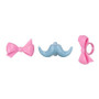 Bows and Mustaches Cake or Cupcake Topper ( 6 pc )*