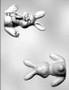 Big Foot Bunny 3D Chocolate Mold
