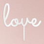 "Love" Wedding Cake Topper Acrylic White