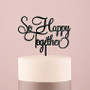 "So Happy Together" Wedding Cake Topper Acrylic Black