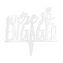 "We're so Engaged" Wedding Cake Topper Acrylic White