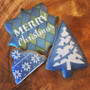 Merry Christmas Saying Cookie Stencil