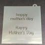 Happy Mother's Day Cookie Stencil