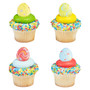 Painted Eggs Cake and Cupcake Toppers 