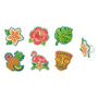 Polynesian Flair Cake or Cupcake Topper ( 6 pc )