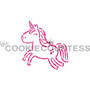 Cutie Unicorn PYO Cookie Stencil 