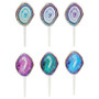 Agate Cake or Cupcake Topper ( 6 pc )*