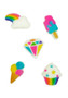 Rainbow Party Charms Asst Pressed Sugar ( 15 pc )