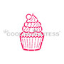 Cutie Cupcake Cookie Stencil 