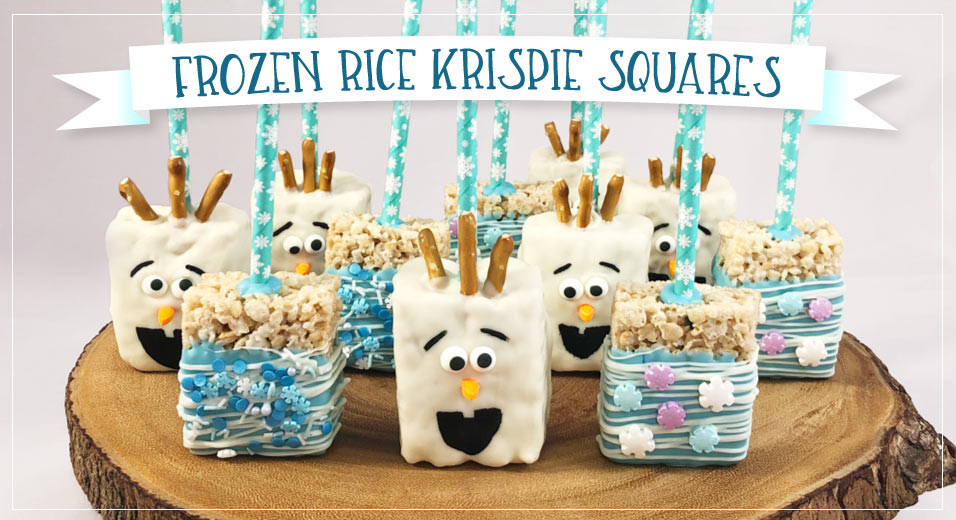 Frozen Themed Rice Krispie  Squares