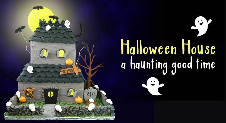 Halloween Haunted House Cake