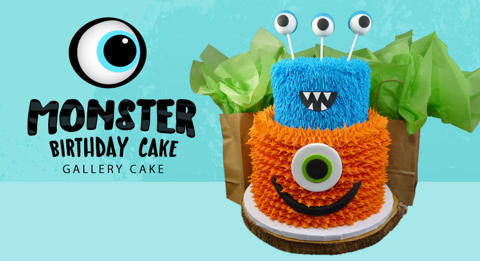 Chocolate Cake - Second Birthday Cookie Monster Cake - Aayi's Recipes