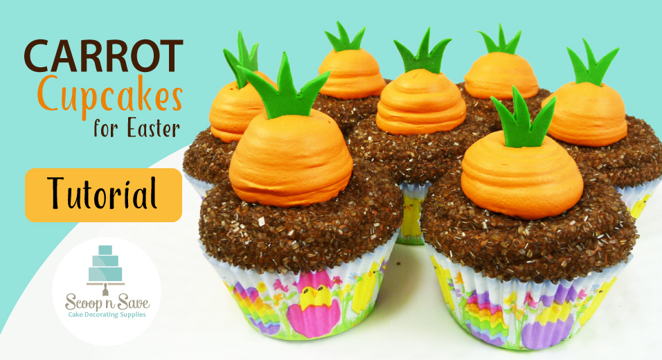 Carrot Cupcakes Tutorial ScoopNSave