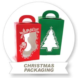 Christmas packaging for baked gifts