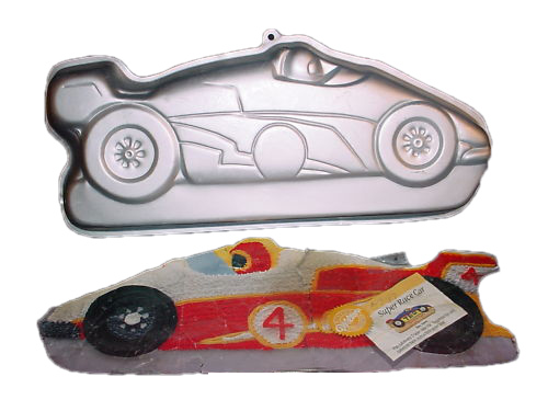 super race car cake pan