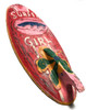Surfer Girl Surf Sign 14" w/ Fin - Surfing Decor Accents | #bds120835