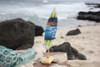 Surfboard w/ Stand Dolphins In Shorebreak Design 8" - Trophy | #lea02e20