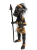 Female Primitive Tiki Warrior Chief w/ Spear 28" - Tribal Art | #lge2400270
